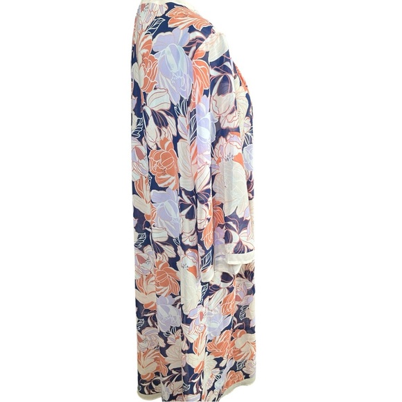TORRID Sheer Floral Kaftan Swim Cover Up Poolside Vacation Travel Beach Summer‎ - Picture 4 of 7
